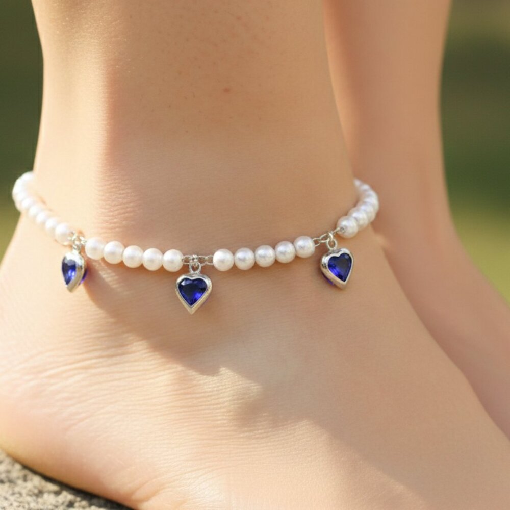 "Elegant Handmade Anklet – Delicate Jewelry for Women, MAR091409